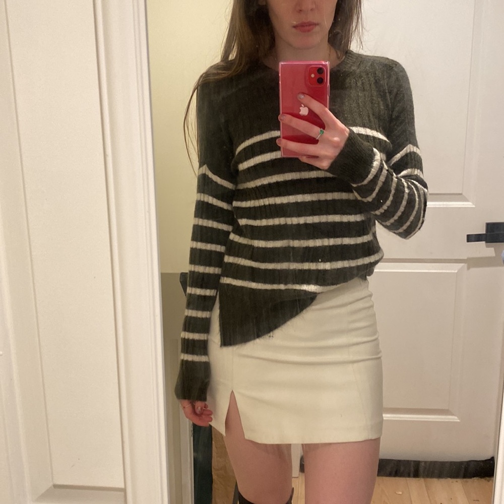 Cozy striped sweater